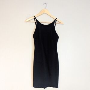 Lulu's Black Bodycon Sleeveless Mini Dress